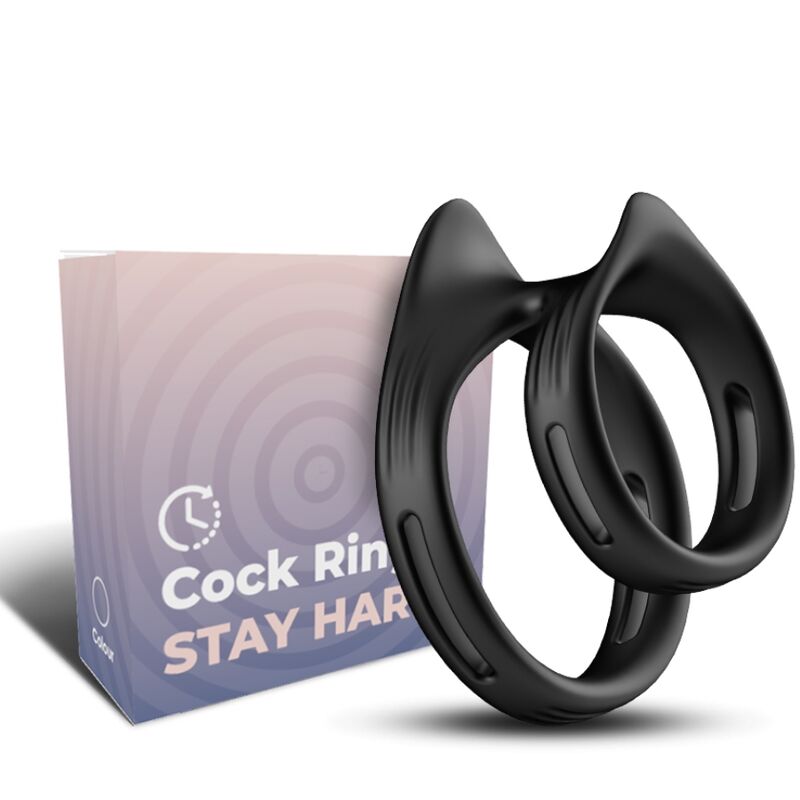 Armony Dualring anello fallico senza vibrazione, nero