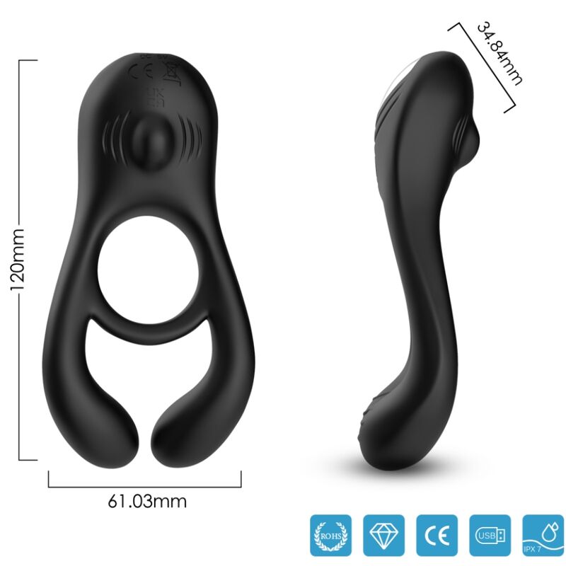 Anello vibrante per pene ARMONY Veyron con 3 motori
