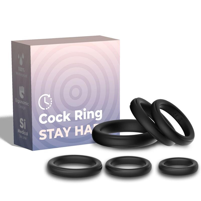 ARMONY FOR HIM Lock Rings: anelli fallici senza vibrazione, set da 6