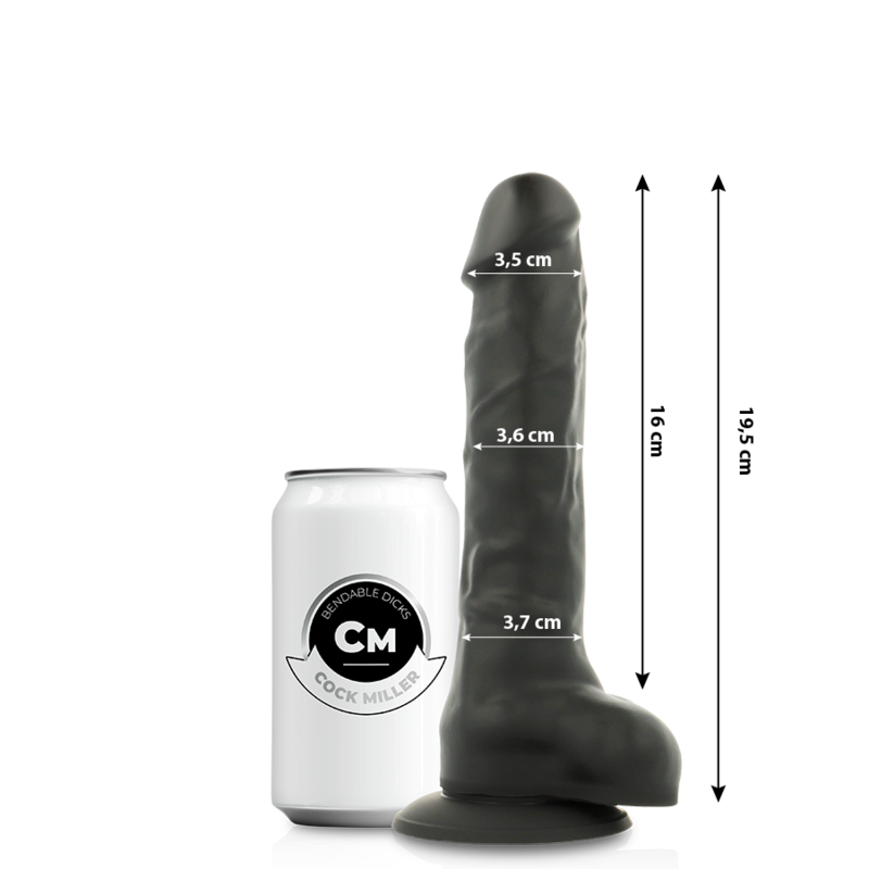 Dildo realistico in silicone a doppia densità con ventosa potente COCK MILLER