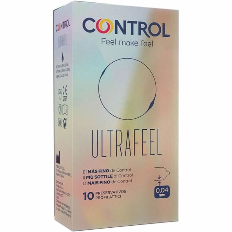 CONTROL Adapta Finissimo Ultrafeel preservativi sottili, 10 pezzi