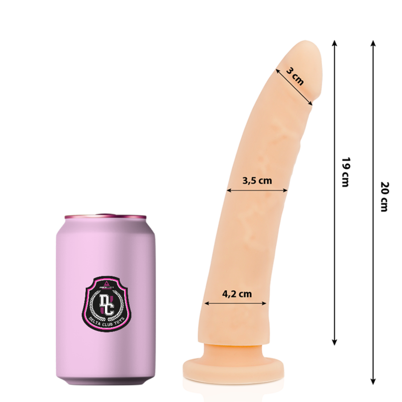 DELTACLUB dildo in silicone, 20 cm