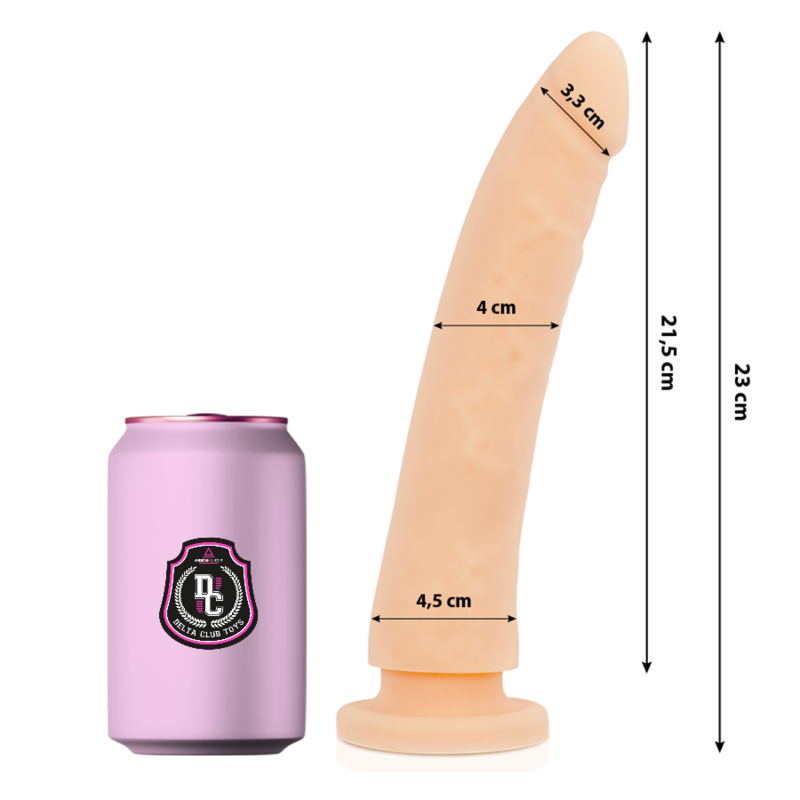 Dildo DELTACLUB in silicone medicale, 23 cm