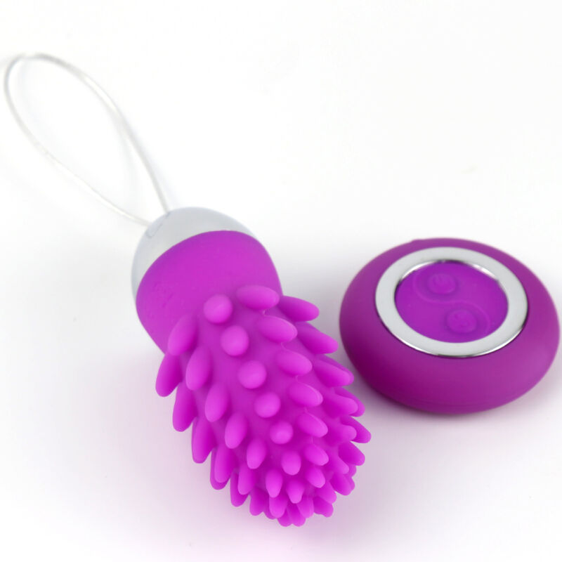Uovo vibrante in silicone con telecomando per un piacere discreto, viola ARMONY