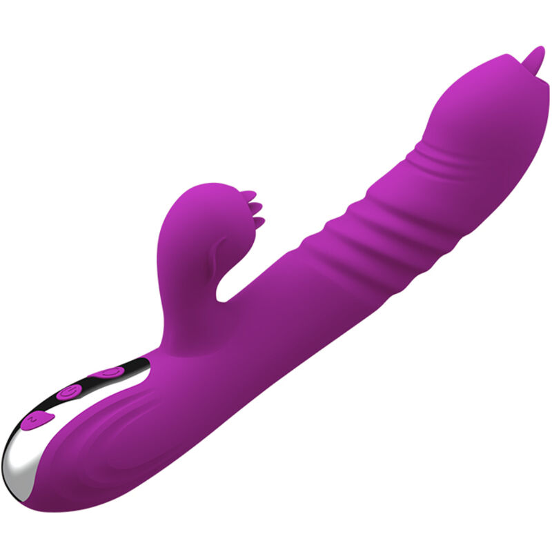 Vibratore rabbit con doppia linguetta e funzione calore per un piacere intenso ARMONY