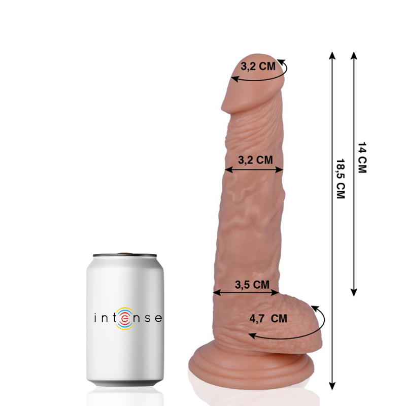 MR. INTENSE dildo realistico con ventosa, 18,5 cm