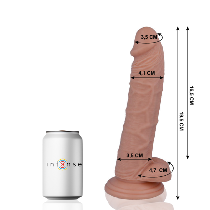 MR. INTENSE dildo realistico con ventosa, 19,5 cm