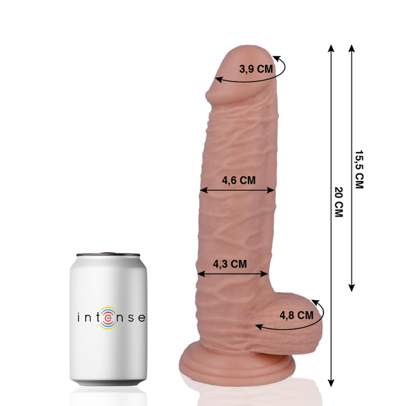 Mr. Intense dildo realistico con ventosa, 20 cm