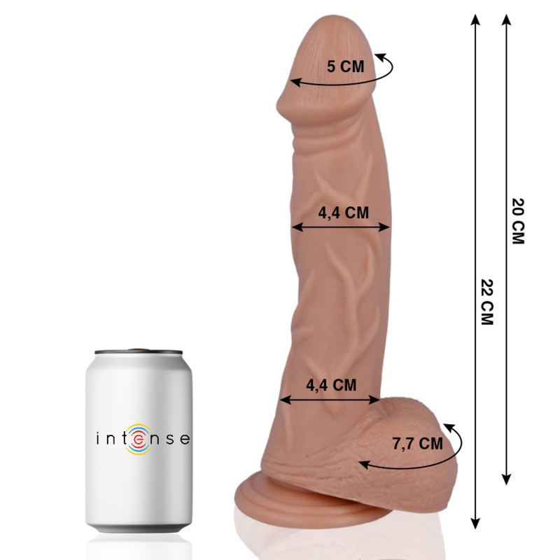 MR. INTENSE dildo realistico con ventosa, 22 cm