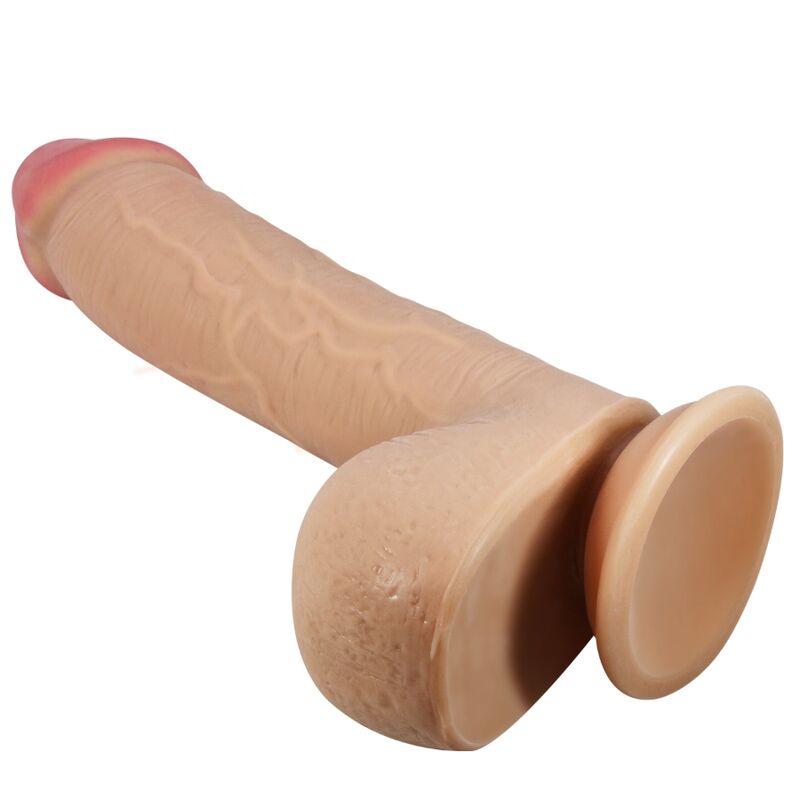 Dildo realistico Pretty Love con ventosa, color pelle, 23,4 cm