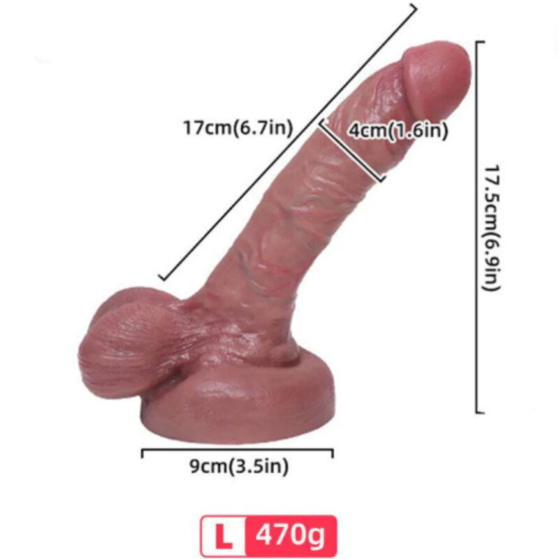 Dildo realistico in silicone liquido da 17 cm per una sensazione di pienezza intensa ARMONY