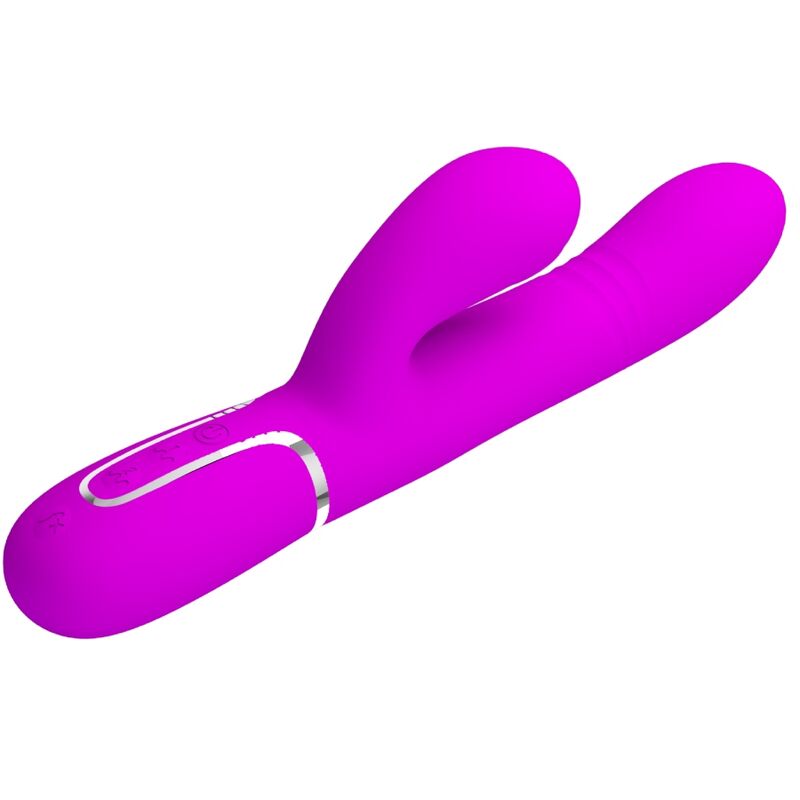 Vibratore rabbit Pretty Love con movimenti di spinta, fucsia