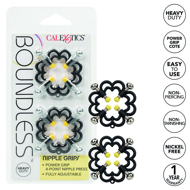 Pinze per capezzoli regolabili CalExotics Boundless