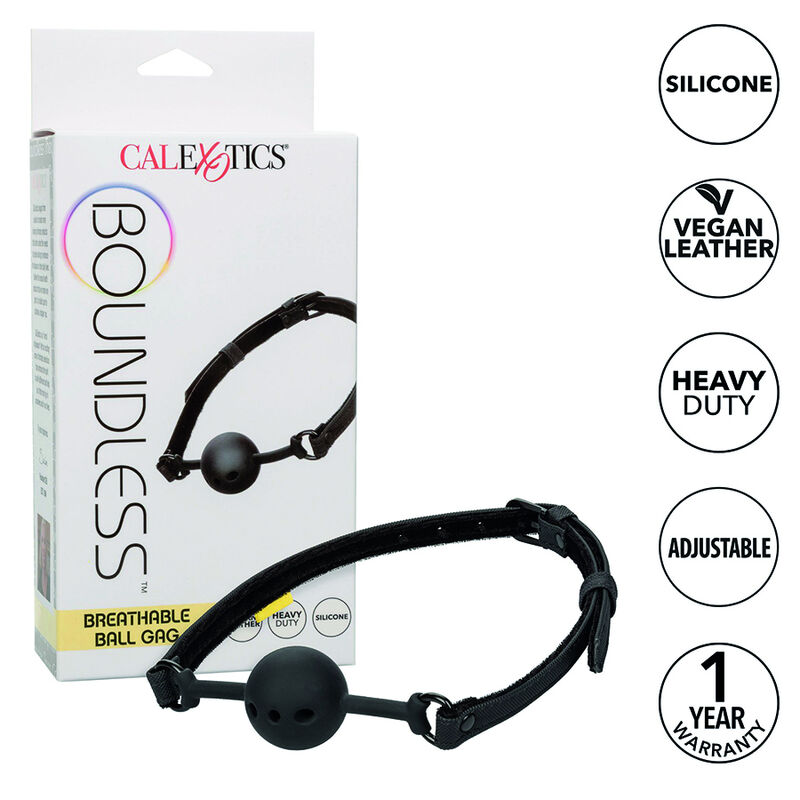 Ball gag CalExotics Boundless con sfera in silicone traspirante
