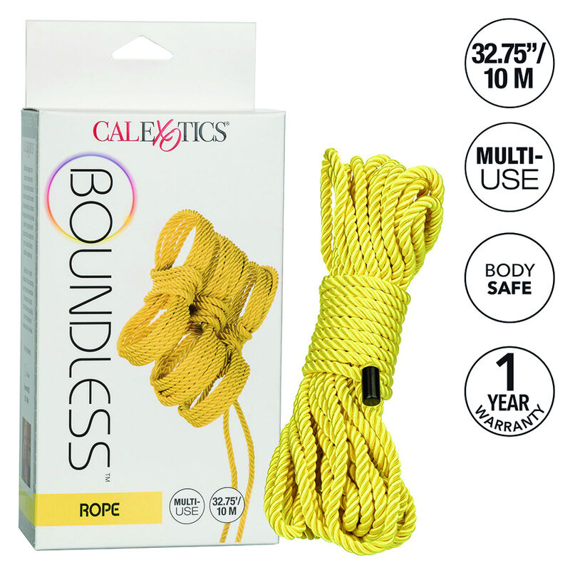 Corda bondage gialla CalExotics Boundless, 10 m