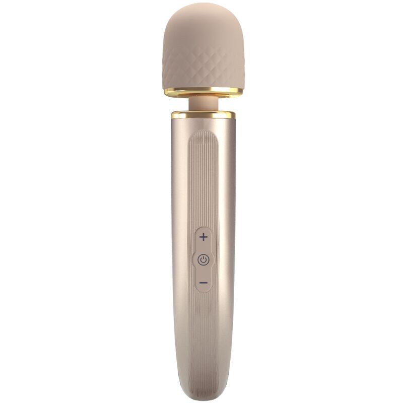 Vibratore wand Pretty Love in silicone, color champagne