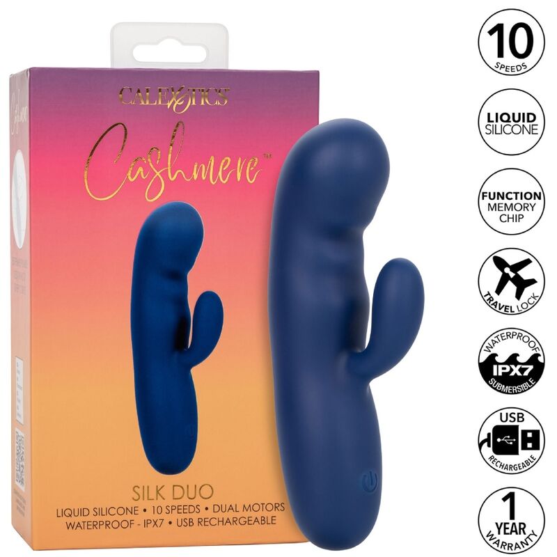 Vibratore CalExotics Cashmere Silk Duo Blue