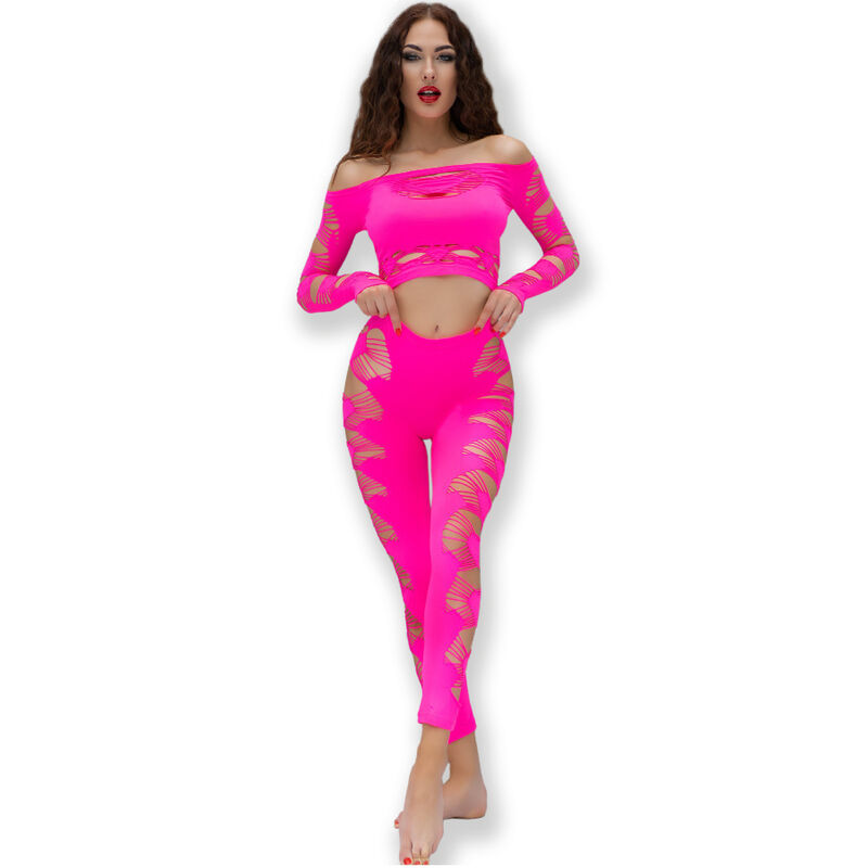 CHILIROSE CR 4632 set lingerie fucsia, S/L