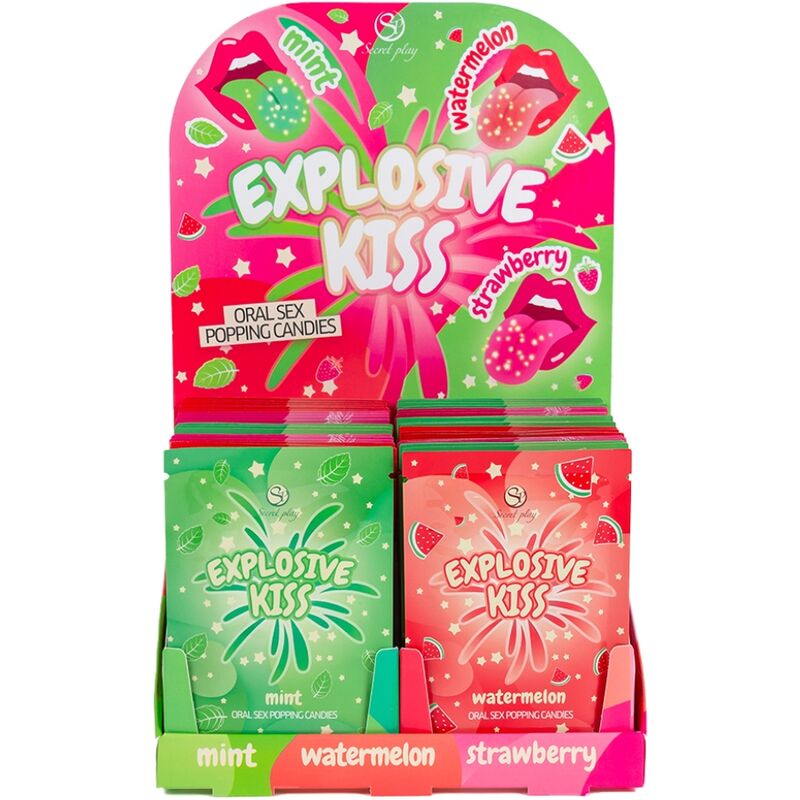SECRET PLAY Explosive Candy, caramelle scoppiettanti, espositore da 48 confezioni
