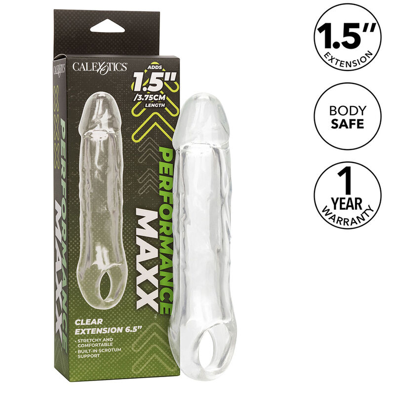 Guaina per pene trasparente CalExotics Performance Maxx Clear