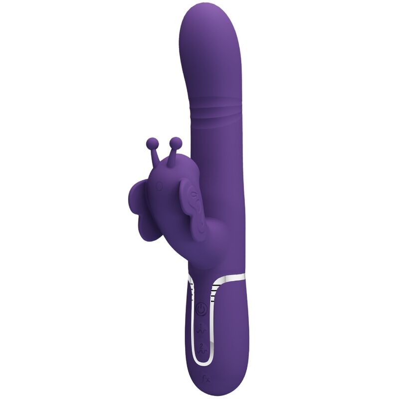 Vibratore rabbit Pretty Love con perle massaggianti mobili, viola
