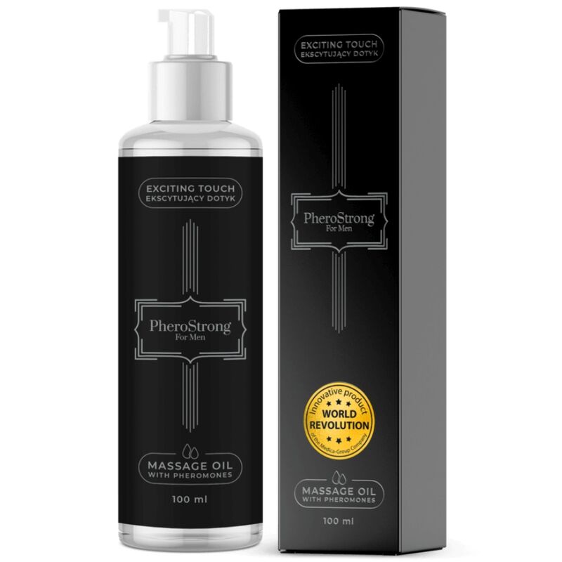 Olio da massaggio PheroStrong per uomo, 100 ml
