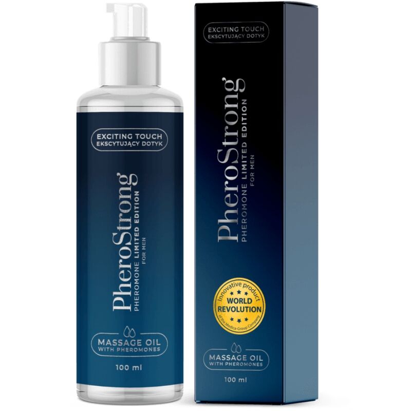 Olio da massaggio PheroStrong Limited Edition da uomo, 100 ml