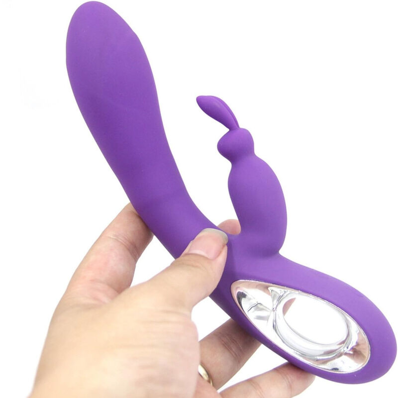 Vibratore rabbit in silicone viola con 9 programmi ARMONY