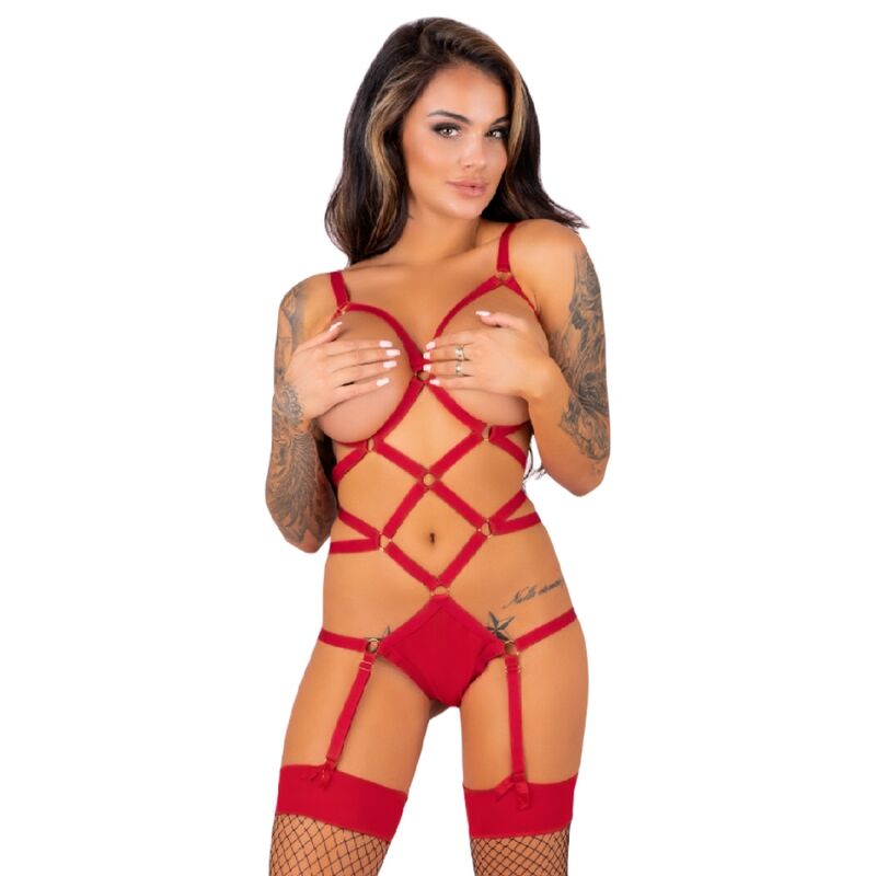 Completo Livco Corsetti Thiara con body e calze