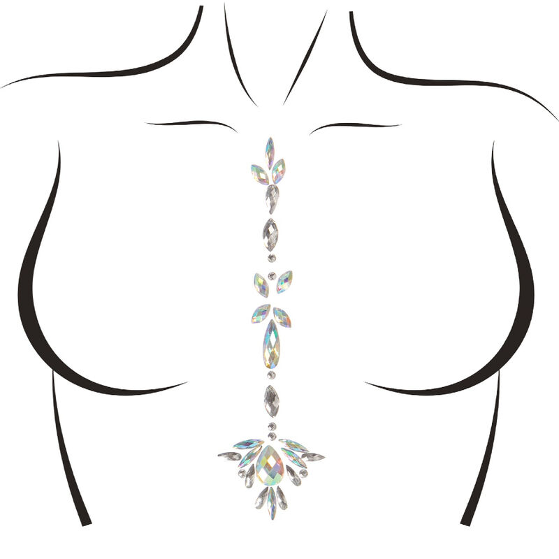 Gioiello per il corpo autoadesivo con strass Leg Avenue Jade