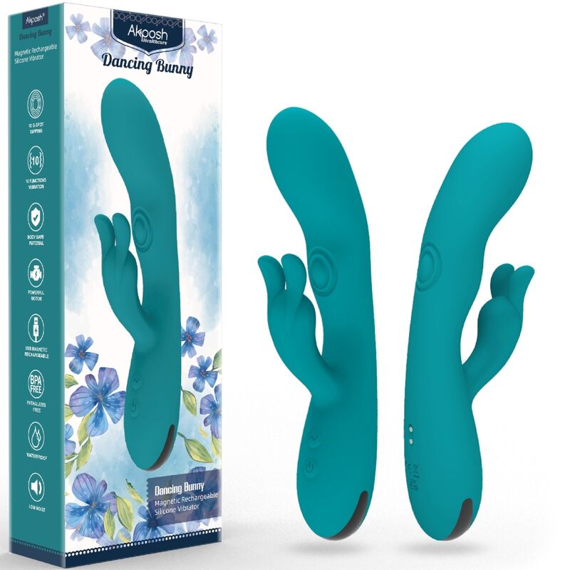 Vibratore rabbit in silicone con 10 modalità di vibrazione per la stimolazione ARMONY