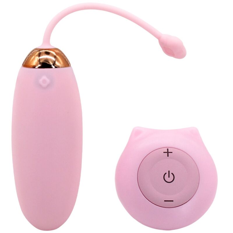 Uovo vibrante con telecomando, 10 modalità, silicone morbido, rosa ARMONY