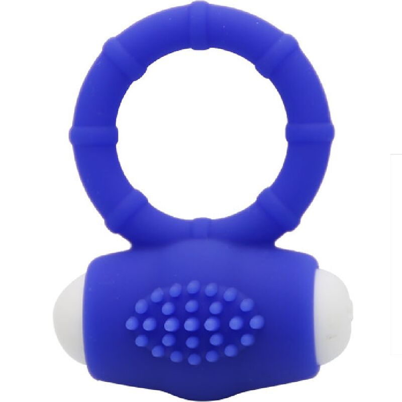 Anello vibrante per il pene in silicone per orgasmi più intensi, blu ARMONY