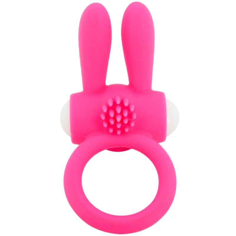 Anello vibrante per il pene con orecchie da coniglio per coppie, in silicone rosa ARMONY