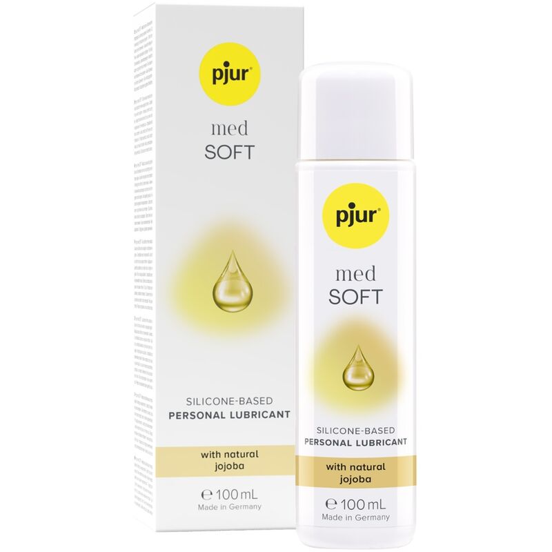PJUR Med Soft Glide lubrificante intimo al silicone con olio di jojoba, 100 ml