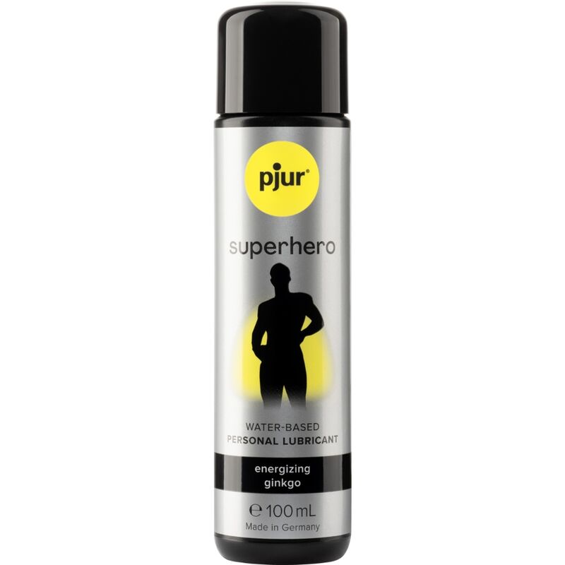 Lubrificante a base d’acqua PJUR Superhero con ginkgo, 100 ml