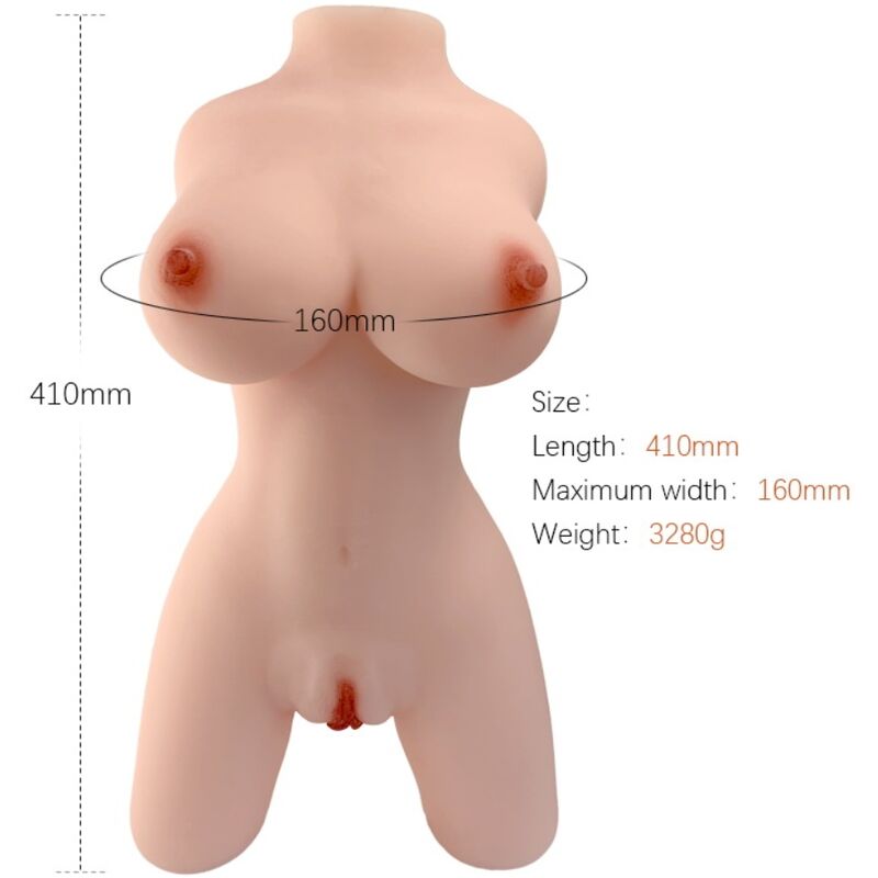 Bambola realistica a torso in TPE, dal peso naturale, per un intenso piacere in solitaria ARMONY