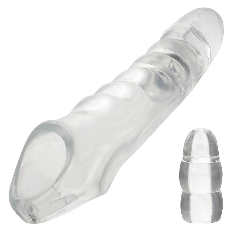 Guaina per pene regolabile CalExotics Maxx, trasparente