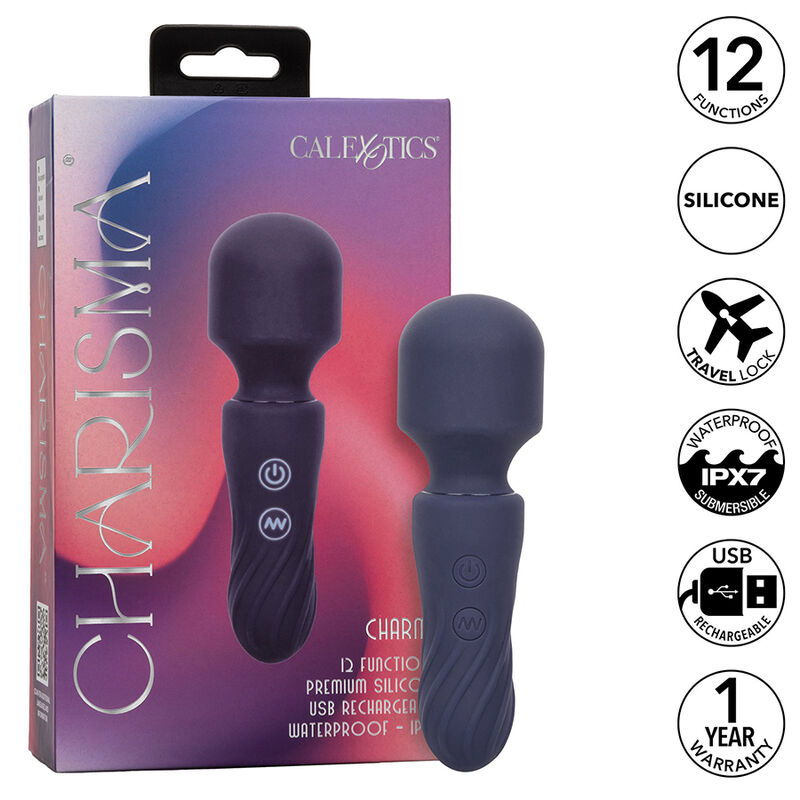 Vibratore wand CalExotics Charisma Charm, viola