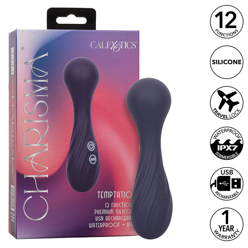 Vibratore wand CalExotics Charisma Temptation, viola