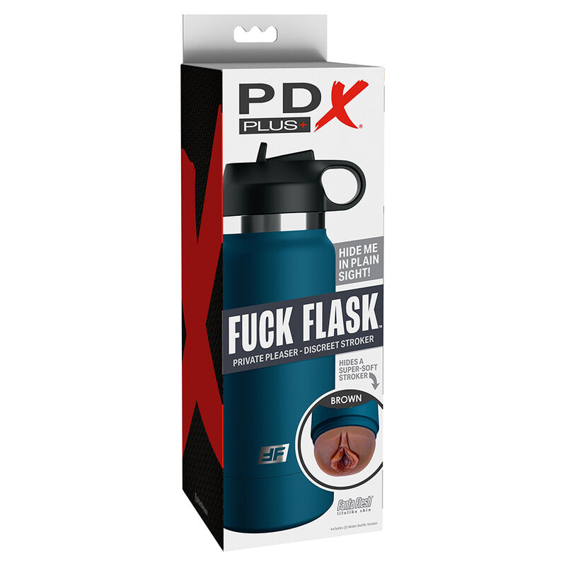 Masturbatore PDX PLUS Fuck Flask, marrone, modello 1