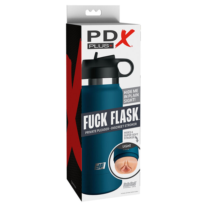 PDX PLUS+ Fuck Flask masturbatore con interno vaginale strutturato