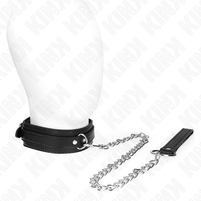 Collare BDSM KINK con stampa pitone e guinzaglio, 65 cm