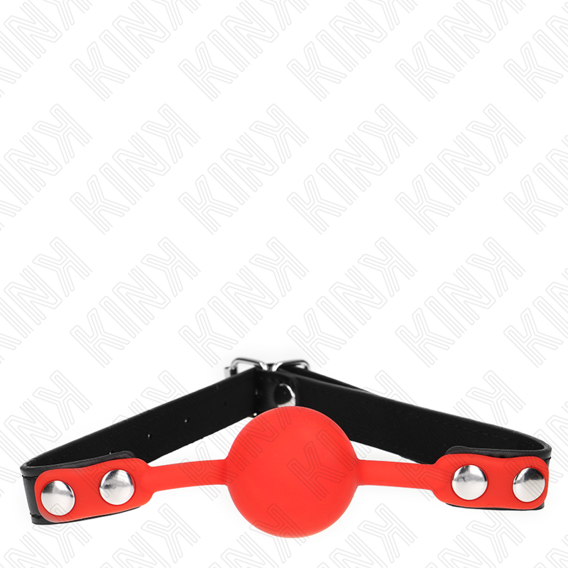 KINK bavaglio rosso in silicone con sfera da 4 cm