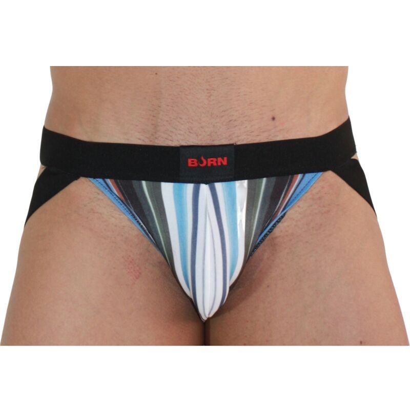 Jockstrap BURN 009 multicolore e nero