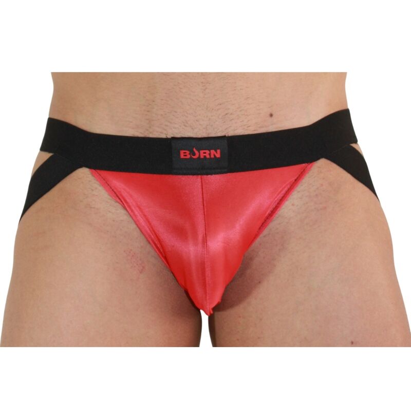 Jockstrap BURN 010 rosso e nero