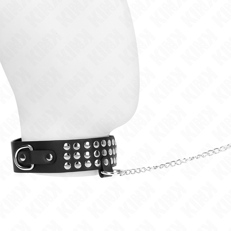 Collare BDSM KINK con guinzaglio, effetto lucido