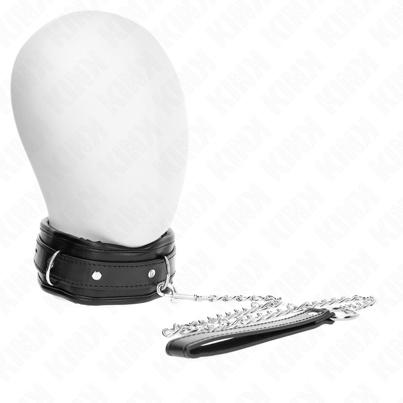Collare BDSM KINK con guinzaglio da 65 cm, modello 1