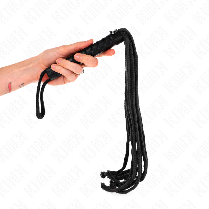 Frusta a corda nera KINK, 56 cm