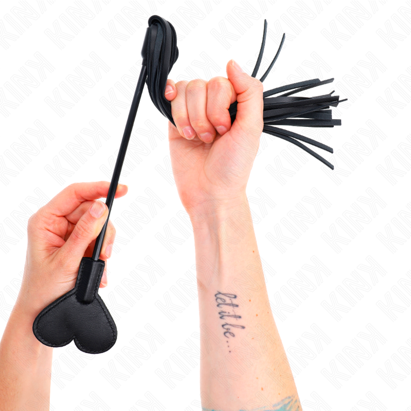 Frustino KINK con paddle a forma di cuore, 35 cm
